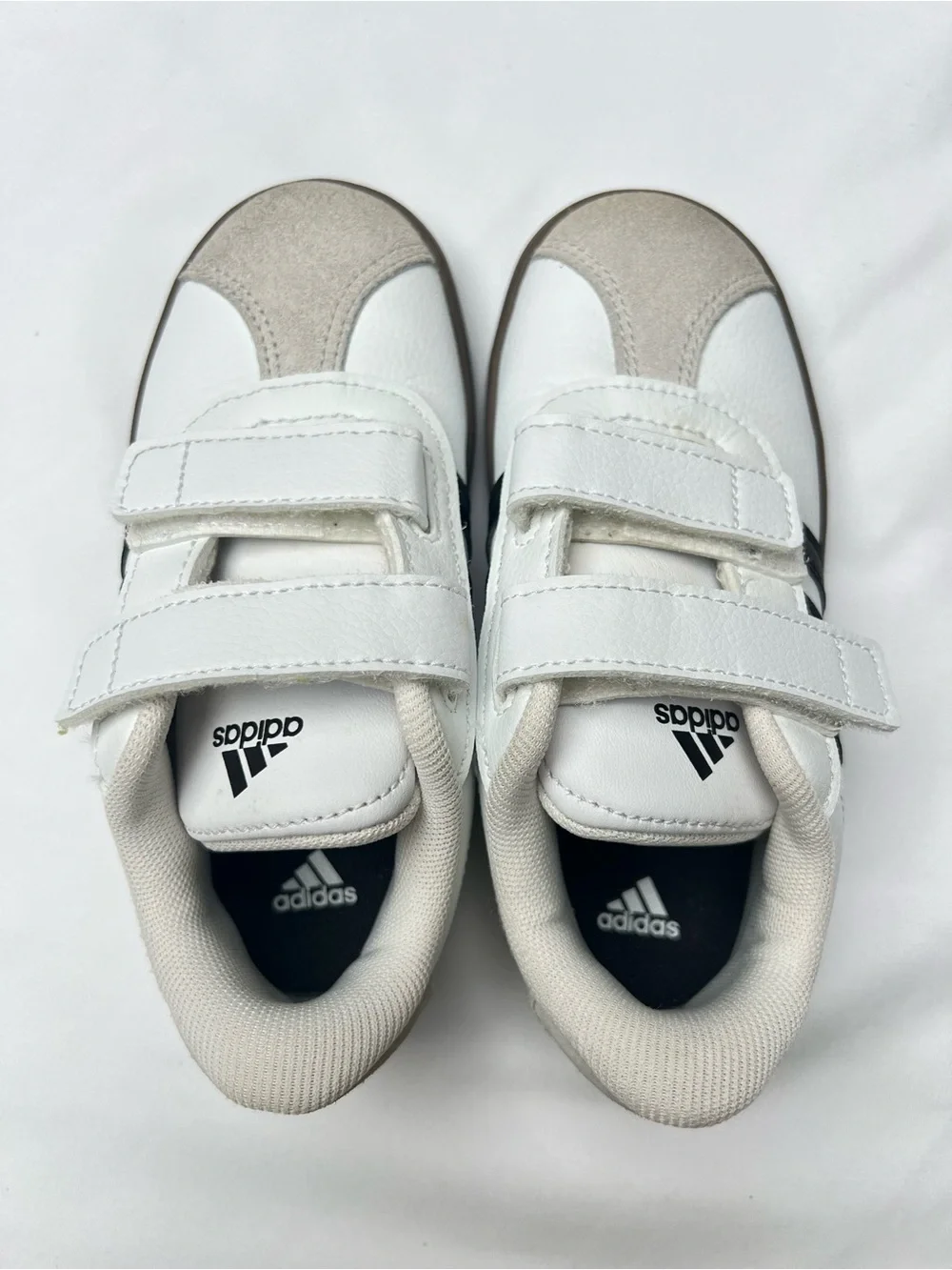 adidas VL Court 3.0 White Black Toddler Sneakers 10K